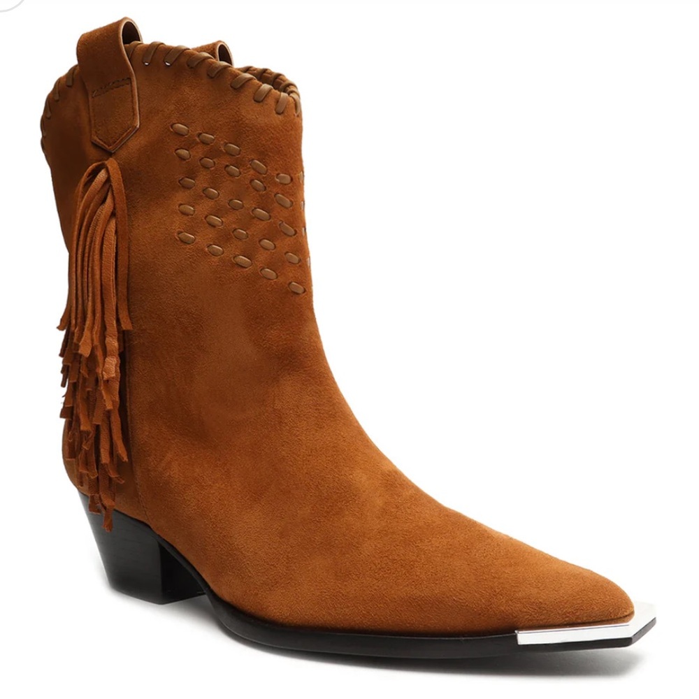 Suede bootie. Brand new never worn